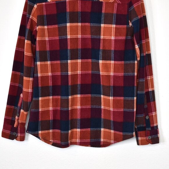 Freedom Foundry Mens Plaid Fleece Button Down Shirt Shacket Sz S Western Outdoor - Picture 9 of 16